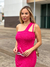 Vestido Midi Trico Alça Dupla Pink Melinda - comprar online