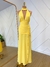 Vestido Longo Frente Única Amarelo Luísa - Donna Fashionista - AmoDF