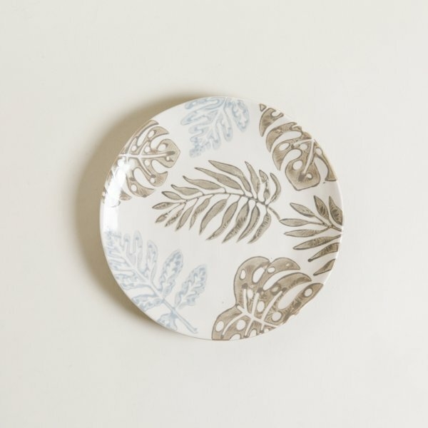 Set X6 Platos Postre de Ceramica Linea Tropical