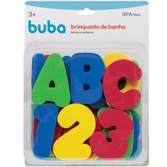 BRINQUEDO DE BANHO LETRAS E NUMEROS