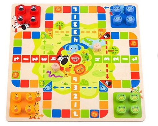 Jogo 2 Em 1 - Ludo E Cobras E Escadas Jogo De Educativo