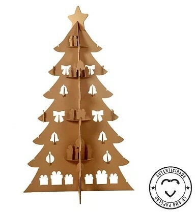 Arvore de Natal sem decorações para inventar desenhos e colorir -  Brinquedos de Papel