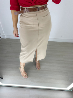 saia midi alice NUDE - comprar online