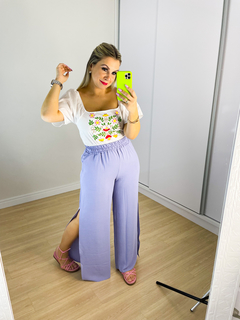 calça pantalona lilas LILAS - comprar online