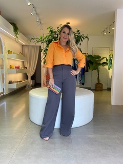 camisa cropped LARANJA - comprar online