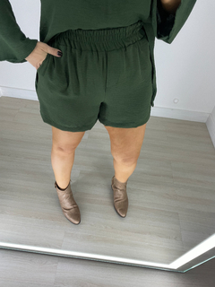 conjunto bia VERDE MILITAR - Deise Marchetti