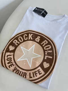 t shirt rock BRANCO - comprar online