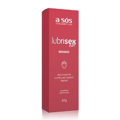 Lubrisex Morango - Lubrificante Beijável Hot - 60g na internet