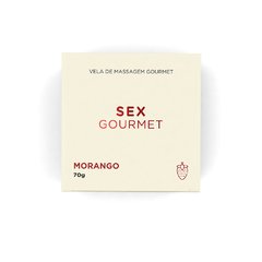 Vela Hidratante Beijável Sex Gourmet Morango - 70g - Causando Com Ela Store