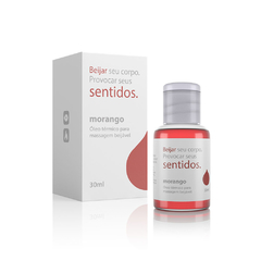 Sentidos Morango - gel beijável sensação hot 30ml - comprar online