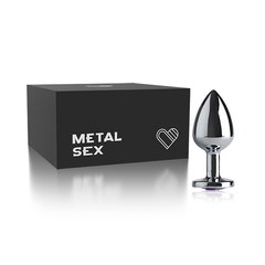 Plug Anal Metal Butt Pequeno - Cromado - 7,2x2,5cm - comprar online