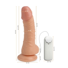 Pênis com Ventosa, Escroto e Vibrador Go Play Bob - 16 cm x 4 cm na internet