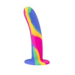 Rainbow Dildo com Ventosa Go Play - 17,4 cm x 3,5 cm