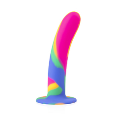 Rainbow Dildo com Ventosa Go Play - 17,4 cm x 3,5 cm - comprar online