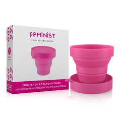 Copo Esterilizador em Silicone para Coletor Menstrual Feminist - Cores Sortidas - comprar online