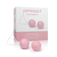 Conjunto Ben-Wa Feminist com 02 Bolas - Rosa Bebê - comprar online