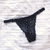 Conjunto Moon Tanga Negro - ☆ en internet