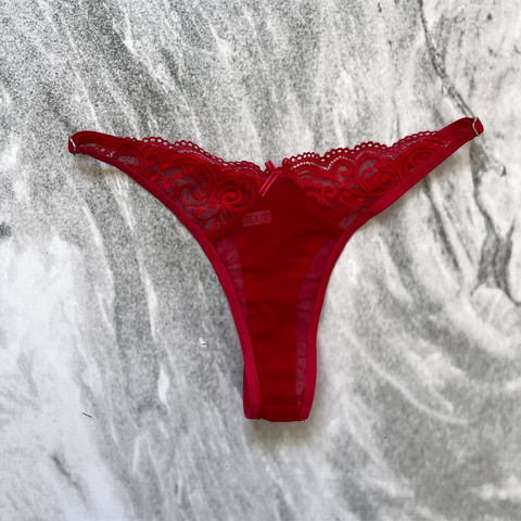 Tanga Poison Roja Comprar en Grey Lenceria