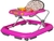 Andador Safari Rosa - Tutti Baby - comprar online