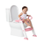 Redutor de Assento com Escada Buba - Rosa Baby - comprar online
