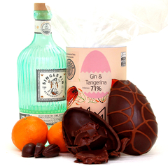 Ovo de Páscoa de Chocolate 71% Gin e Tangerina - Intenso - comprar online
