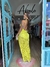 Vestido Cancun com forro de body hot Pant em renda vazada na internet