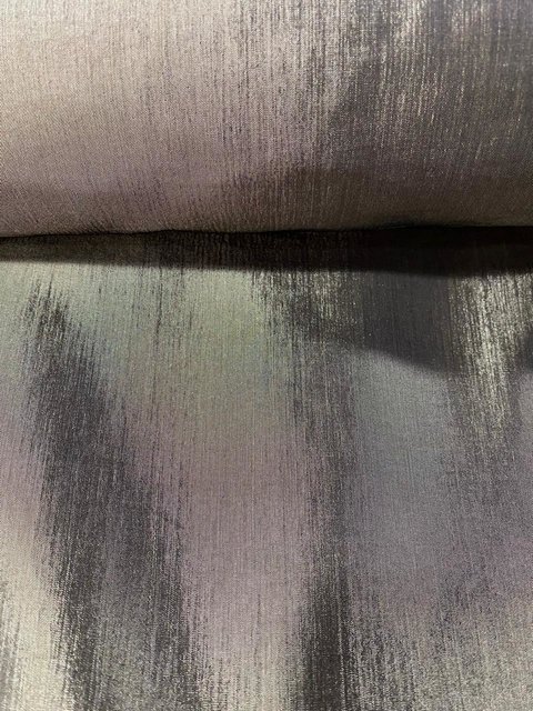 Tafetán Elastizado Gris tornasol con rosa