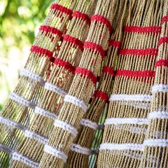 rede de fibra de buriti com algodão - mehinako - Canoa Arte Indígena