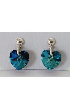 Aros Love Swarovski Azul