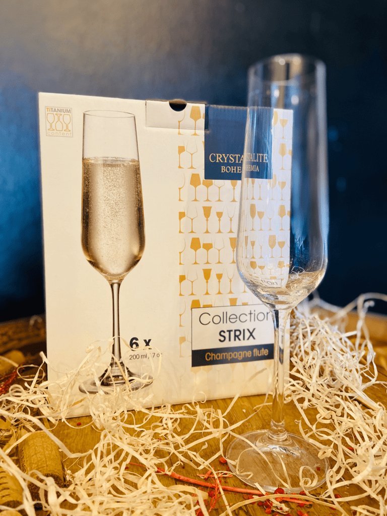 Copas Champagne Cristal Bohemia Set X 6 Strix 200ml