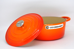 PANELA REDONDA 22CM SIGNATURE LARANJA - LE CREUSET - comprar online