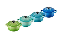 SET 4 MINI COCOTTES LE CREUSET TONS DE AZUL - loft