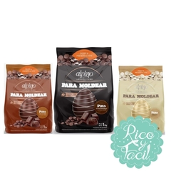 Chocolate de Moldeo pins Semiamargo x 1kg Apino - comprar online
