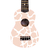 Ukelele Soprano Animal Print Pink + Funda + Púa - comprar online