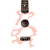 Imagen de Ukelele Soprano Animal Print Pink + Funda + Púa