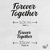 Woodecora -Frase Lettering Aplique de Parede em Mdf 3D Forever Together. Frase, Escultura, Quadro Decorativo