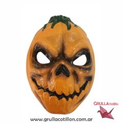 CARETA PLASTICA CALABAZA NARANJA