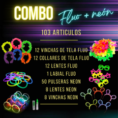 COMBO COTILLON FLUO + NEON / 103 ARTICULOS