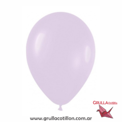 GLOBO LILA PASTEL 12" x10