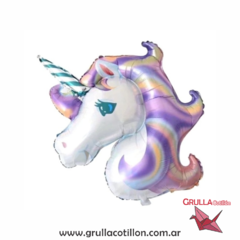 GLOBO MINI UNICORNIO LILA