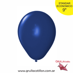 GLOBO STANDAR AZUL 9" x10