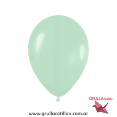 GLOBO VERDE PASTEL 12" x10