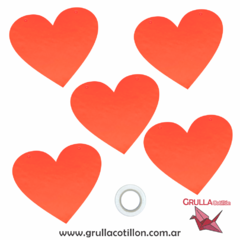 GUIRNALDA CORAZONES ROJOS