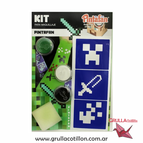 KIT MAQUILLAJE MINECRAFT