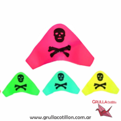 PACK GORRO PIRATA FLUO x5 en internet