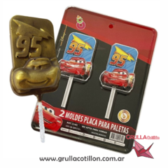 MOLDE PLACA PALETA CARS x2