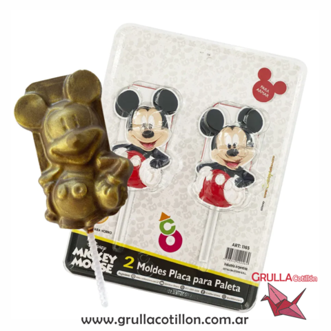 MOLDE PLACA PALETA MICKEY x2