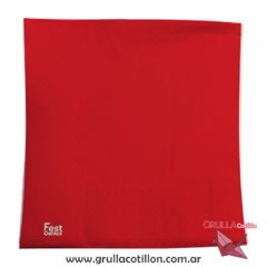 SERVILLETA LISA PREMIUM ROJA x20 - comprar online