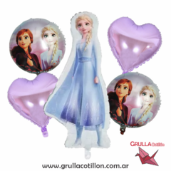 SET 5 GLOBOS FROZEN ELSA