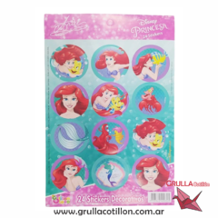 STICKER LA SIRENITA ARIEL x24